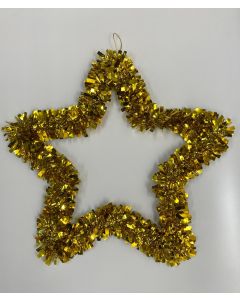 Tinsel Star- 30cm - Gold (CBX3003-3)
