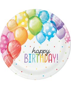 Balloon Bash Birthday - Dinner Plates (Pack of 8) (CC357582)