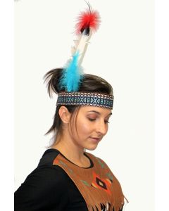 Indian Headband - Single Feather (CI2207)