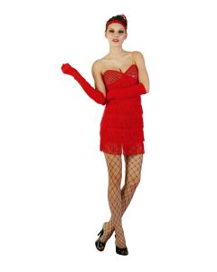Sequin Red Flapper Girl - Adult (CO5712)