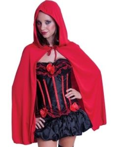 Cape With Hood - Red (CO6758RE)