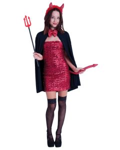 Short Devil Cape - Black (CO6783BK)