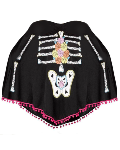 Skeleton Poncho - Day of the Dead (CO90355D)
