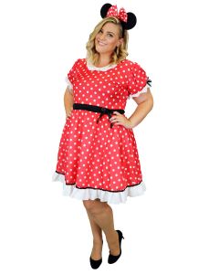 Mouse Lady -  Curvaceous 14-16 Size - Adult Costume (Minnie Mouse) (CO98532XL)