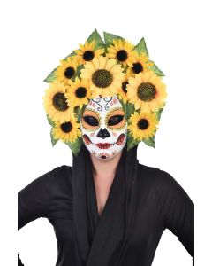 Day of The Dead Sunflower Mask (D1005)