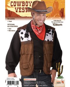 Wild West Cowboy Vest - Standard - Adult Costume (D21053)
