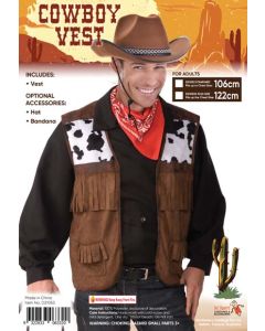 Cowboy Vest - XL - Adult Costume (D21053X)