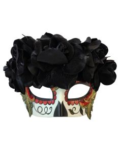 Day of The Dead Flowered Eyemask (D23011)