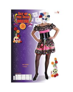 Day of The Dead Dress Adult Costume (D23128)
