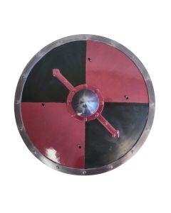 Viking Shield Red & Black 45cm (D23201)