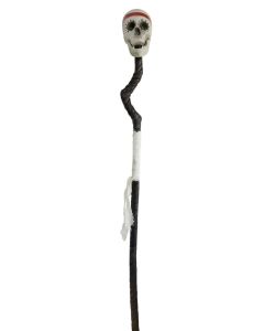 Voodoo Skull Staff 150cm (3pc assembly) (D23206)