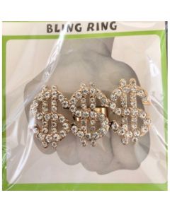 Bling Ring Triple Dollar Sign (DPI0244)