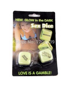 Glow in the Dark Love Dice - Large Pair (DPI0422)