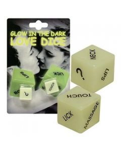 Glow in the Dark Love Dice - Small Pair (DPI0423)