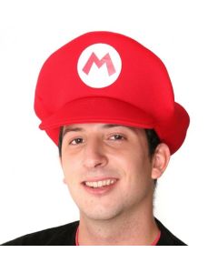 Mario Style Red Hat - Red Hat with M (Mario Hat) (DPI0565)