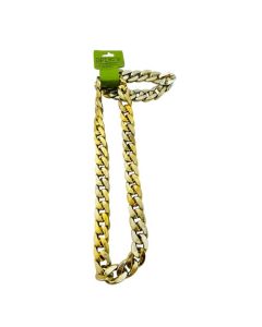 Gold Chain Bracelet And Necklace Set - 2cm (DPI1271)