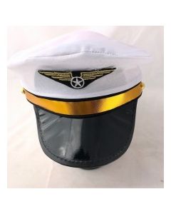 White Captains Pilot Hat (DPI1505)