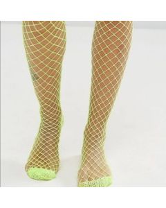 Fishnet Stockings - Neon Yellow (DPI3002)