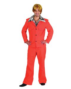 70's Suit - Orange One Size Fits All - Adult Costume (DU70-Orange)