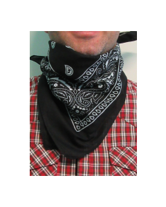 Bandana - Cowboy Paisley Black (DUABANDBK)