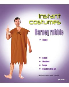 Barney Rubble Style - One Size - Adult Costume (Flintstone Style) (DUB)
