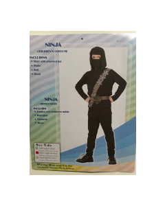 Ninja Black - Large - Child Costume (DUNINJADC-L)