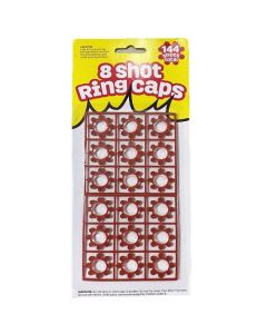 8 Shot Ring Caps (Card of 144) (EX014)