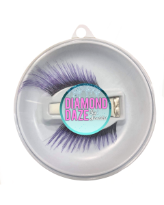 Long Sweep Lashes - Black With Purple Tips (EY1322BK)