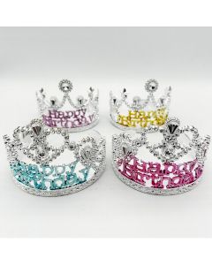 Tiara Silver With Happy Birthday (FA128)
