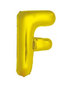 F Gold Letter - 86cm (34') Foil Balloon (FGoldA)