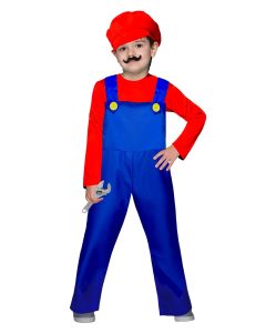 Red Plumber Child Costume (FUN095)