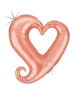 Chain of Hearts - Rose Gold - 37 Inch Foil Balloon (G35641HP)