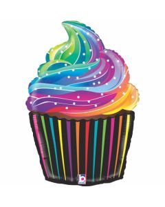 Rainbow Cupcake - 56cm Foil Balloon (G35856)