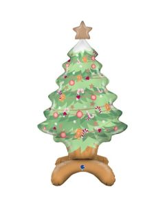 Air Standing Xmas Tree Foil Balloon - 97cm 38 Inch (G70006)