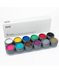 12 Colour Palette AXL - Water Based Face Paint (GRIM-12AXL Palette)