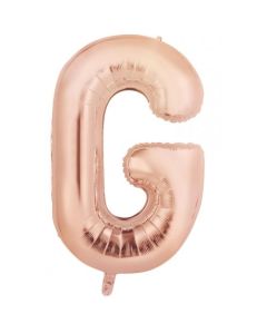 G Rose Gold Letter - 86cm (34') Foil Balloon (GRoseA)