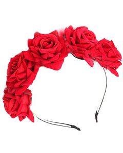 Deluxe Rose Headband - Day Of The Dead (HE1530)