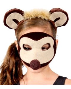 Monkey - Animal Headband and Mask Set (HE9978)