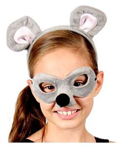 Mouse - Animal Headband and Mask Set (HE9988)
