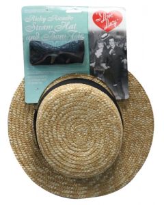 I Love Lucy Boater Hat & Bow Tie Set (HTBT93049)