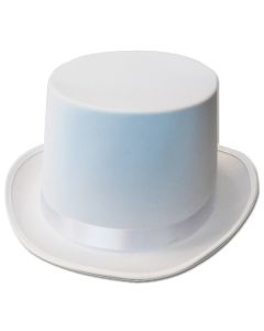 White Top Hat - Satin (HTTO3870WH)