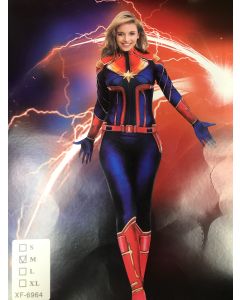 Super Hero (Captain Marvel) Female Child Costume (CB8791)