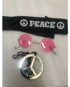 Hippie Set - Headband, Peace Sign Glasses (CB0999)