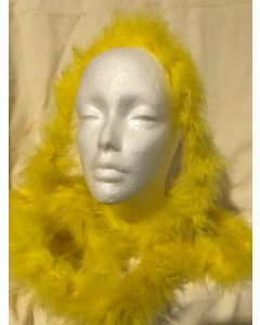 Marabou Feather Boa - Yellow 2 Mtr (CB1185)
