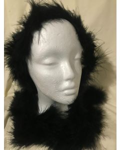 Marabou Feather Boa - Black 2 Mtr (CB1181)