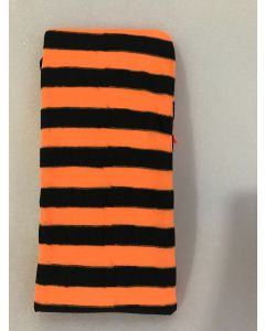 Black & Orange Striped Stockings (CB6272)
