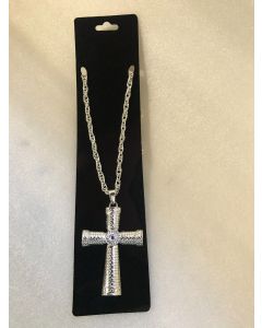 Cross Silver Pendant Necklace (CB3993)
