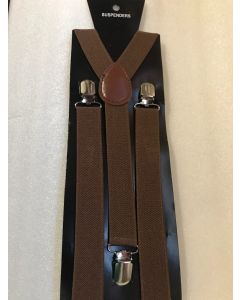Brown Braces / Suspenders 2.5cm x 2mtr (CB6708)