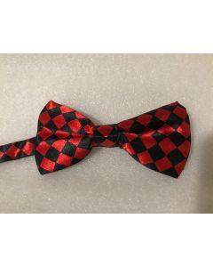Black & Red Checked Bow Tie (CB1955)