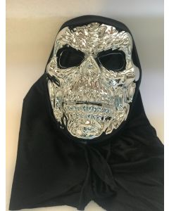 Skeleton Mask - Silver - Full Face Skeleton Mask (CBH1101)